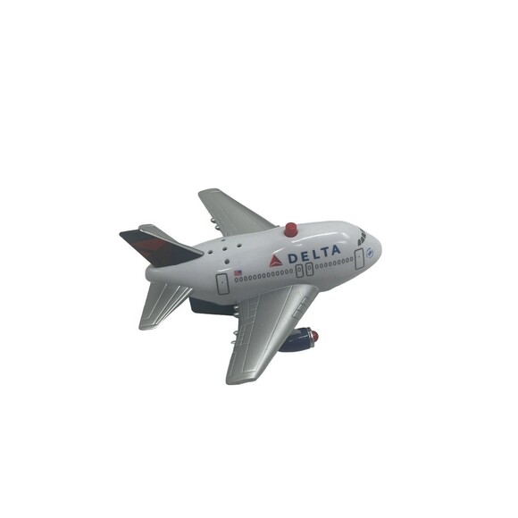 Delta Airplane Air Plane Pull Back Toy Small Figure - Picture 3 of 9
